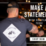 Heather Navy Wander Tee