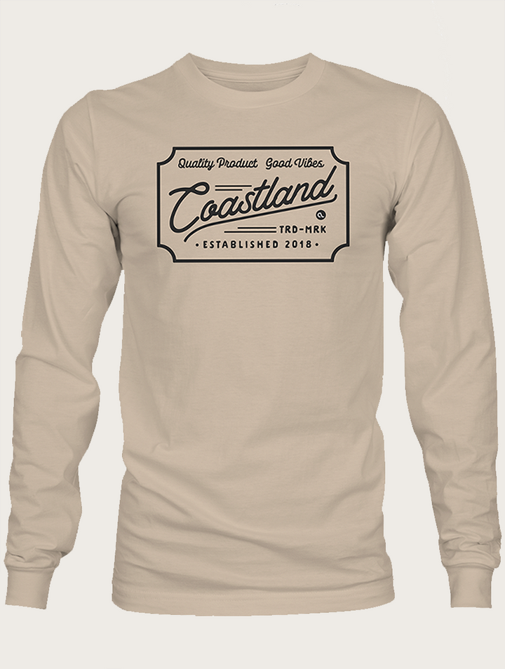 Khaki Coastland Badge Tee
