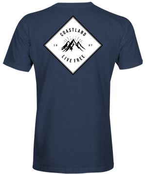Heather Navy Wander Tee