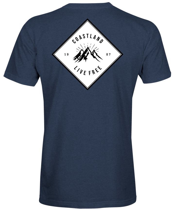 Heather Navy Wander Tee