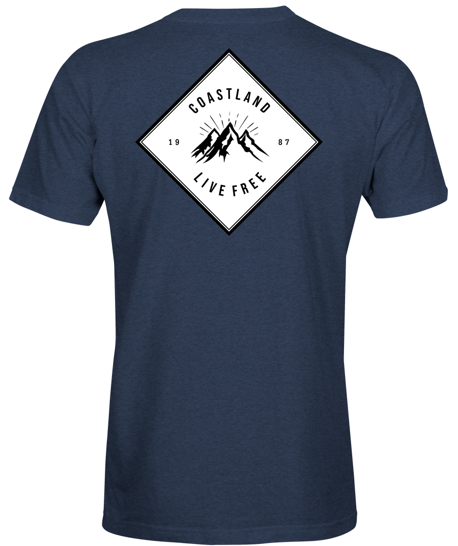 Heather Navy Wander Tee